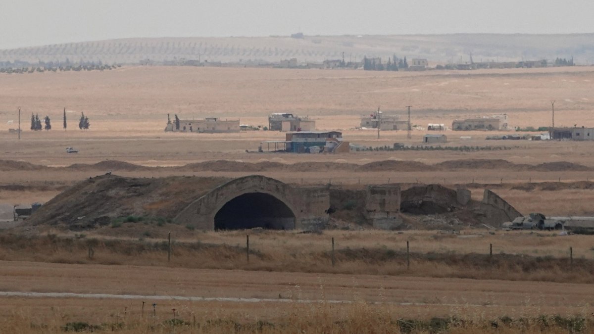 Abu al-Duhur airbase following strikes, Syria, Aug.18, 2026. (Reuters Photo)