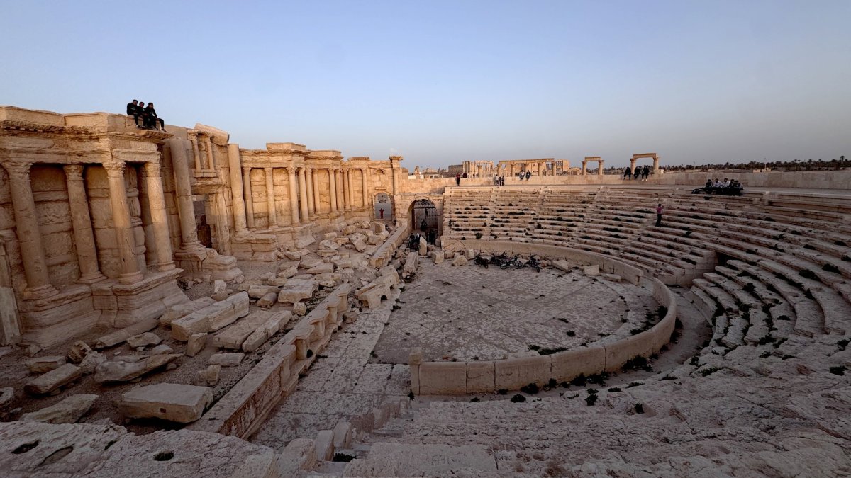 A general view shows the ancient city of Palmyra, Homs, central Syria, April 8, 20205. (AA File Photo)