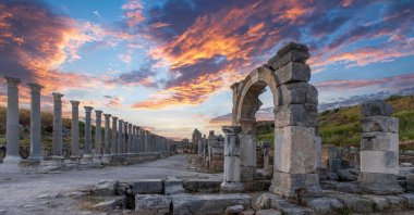 An undated general view of the ancient city of Perge, Antalya, Türkiye. (Shutterstock Photo)