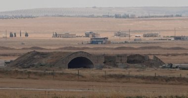 Abu al-Duhur airbase following strikes, Syria, Aug.18, 2026. (Reuters Photo)