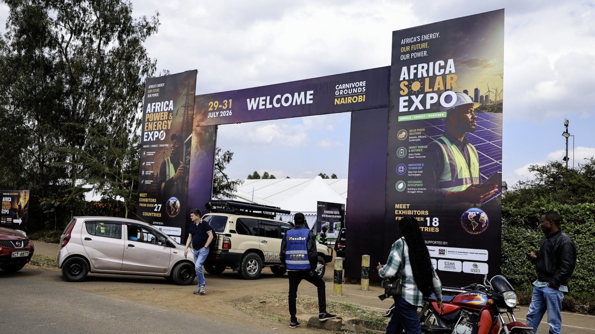 People visit the 11th Solar Africa Kenya 2026 exhibition at the Carnivore grounds, Nairobi, Kenya, July 30, 2026. (EPA Photo)