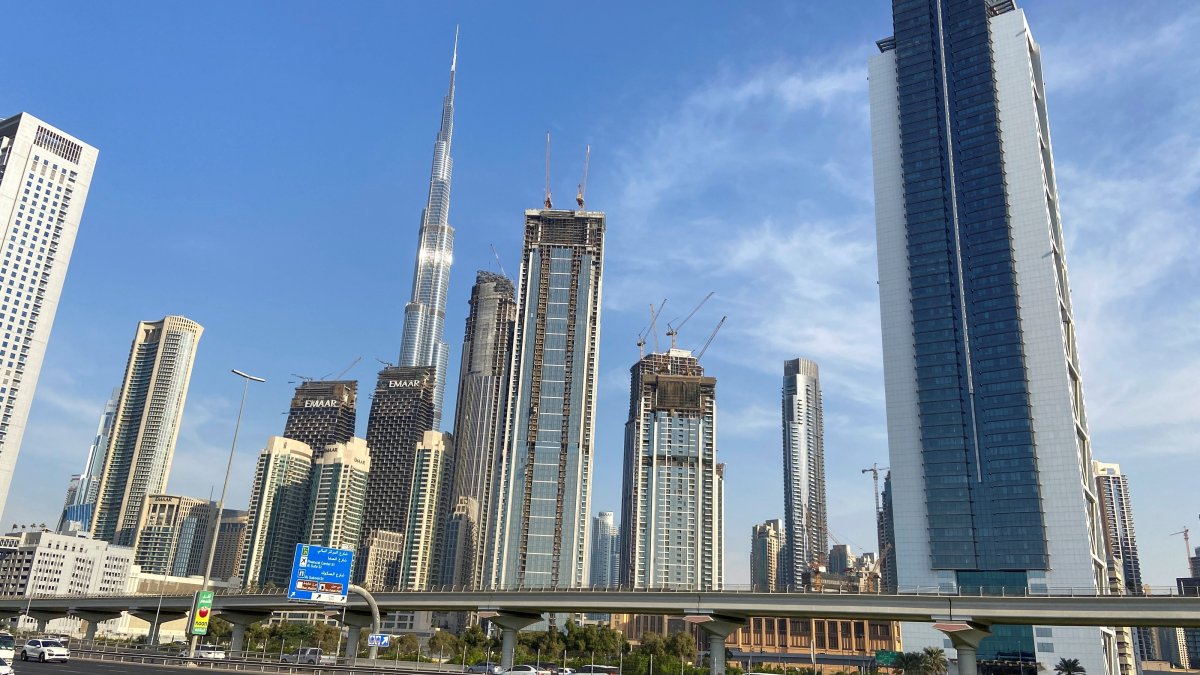 The Burj Khalifa skyline, Dubai, UAE, Dec. 8, 2021. (Reuters Photo)