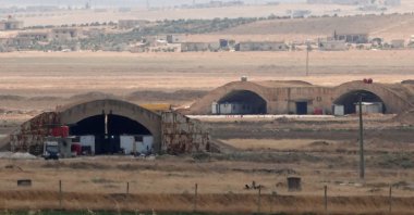 This photo shows a general view of the Abu al-Duhur air base in Idlib, northeastern Syria, Aug. 18, 2026. (Reuters Photo)