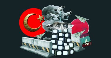 "Türkiye sees that states must develop the capacity to produce technology, protect strategic data, and maintain public trust in an environment saturated with manipulated content." (Illustration by Daily Sabah's designer Nizam Arslan)