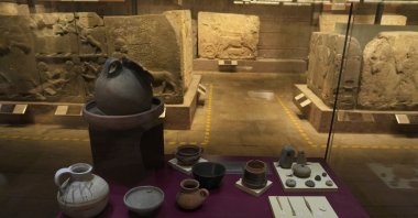Hittite-era artifacts unearthed at Yalburt are displayed at the Museum of Anatolian Civilizations, Ankara, Türkiye, Aug. 19, 2026. (AA Photo)