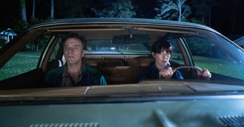 This image released by Warner Bros. Pictures shows Ewan McGregor (L) and Anne Hathaway in a scene from "The End of Oak Street." (AP Photo)