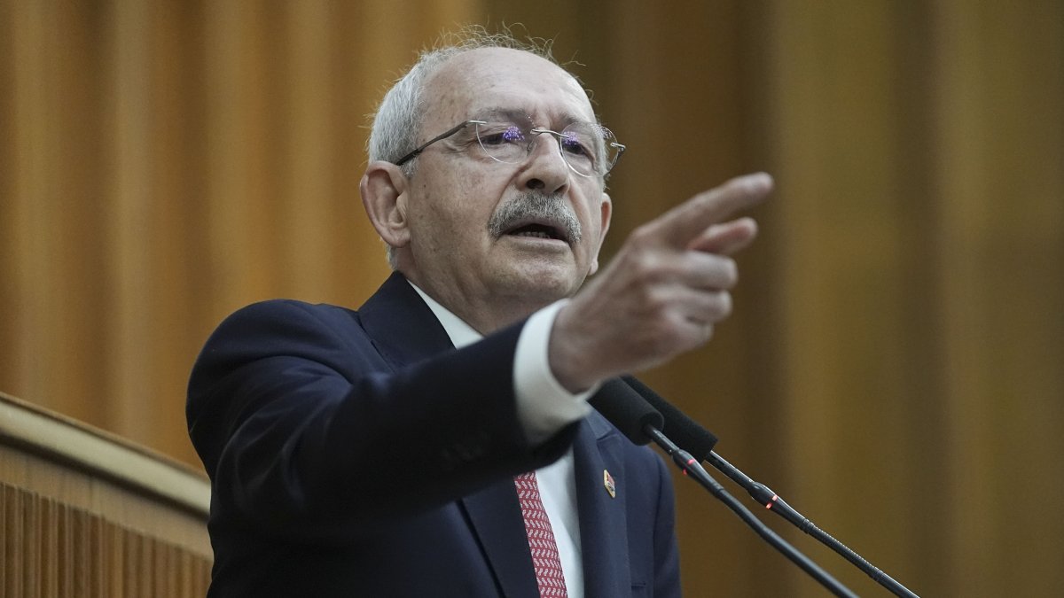 CHP Chair Kemal Kılıçdaroğlu speaks during his party’s parliamentary group meeting at the Turkish Parliament, Ankara, Türkiye, Aug. 4, 2026. (AA Photo)