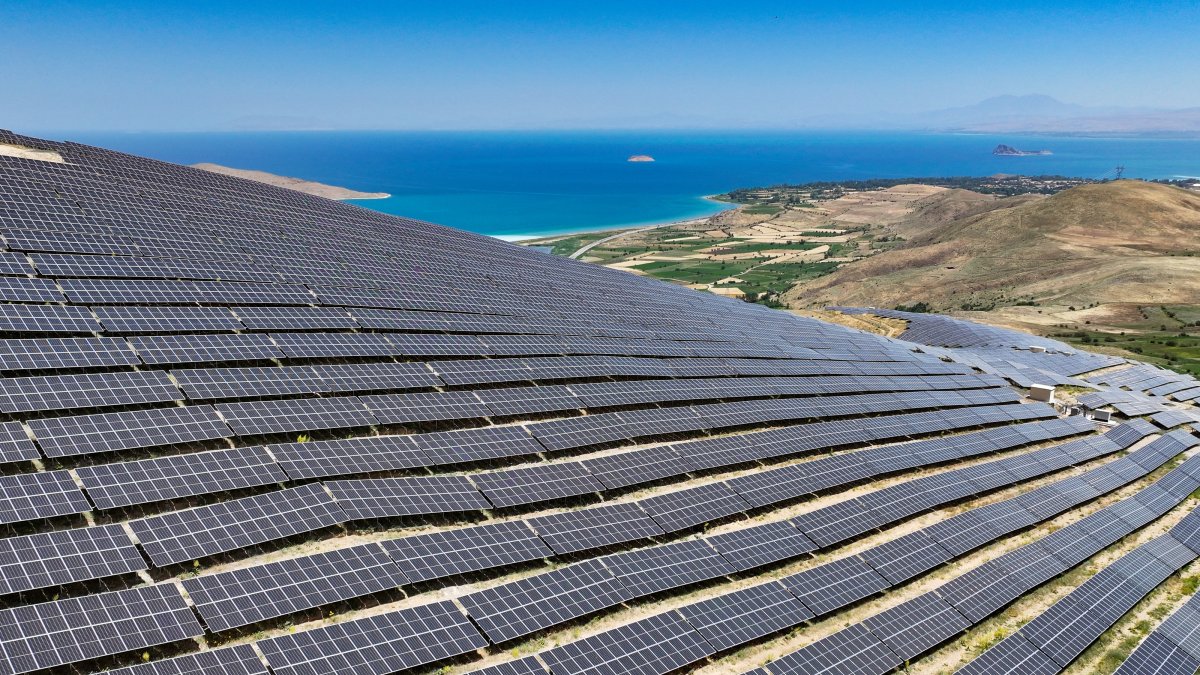 Solar panels, Van province, eastern Türkiye, July 15, 2026. (AA Photo)