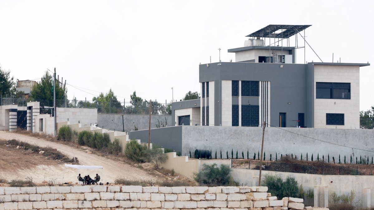 Israeli military forces on the outskirts of Qusra village, in the Israeli-occupied West Bank, Aug. 17, 2026. (Reuters Photo)