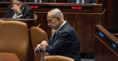 Israel's Prime Minister Benjamin Netanyahu attends a session of the Israeli Parliament, West Jerusalem, Israel, July 16, 2026. (AFP Photo)