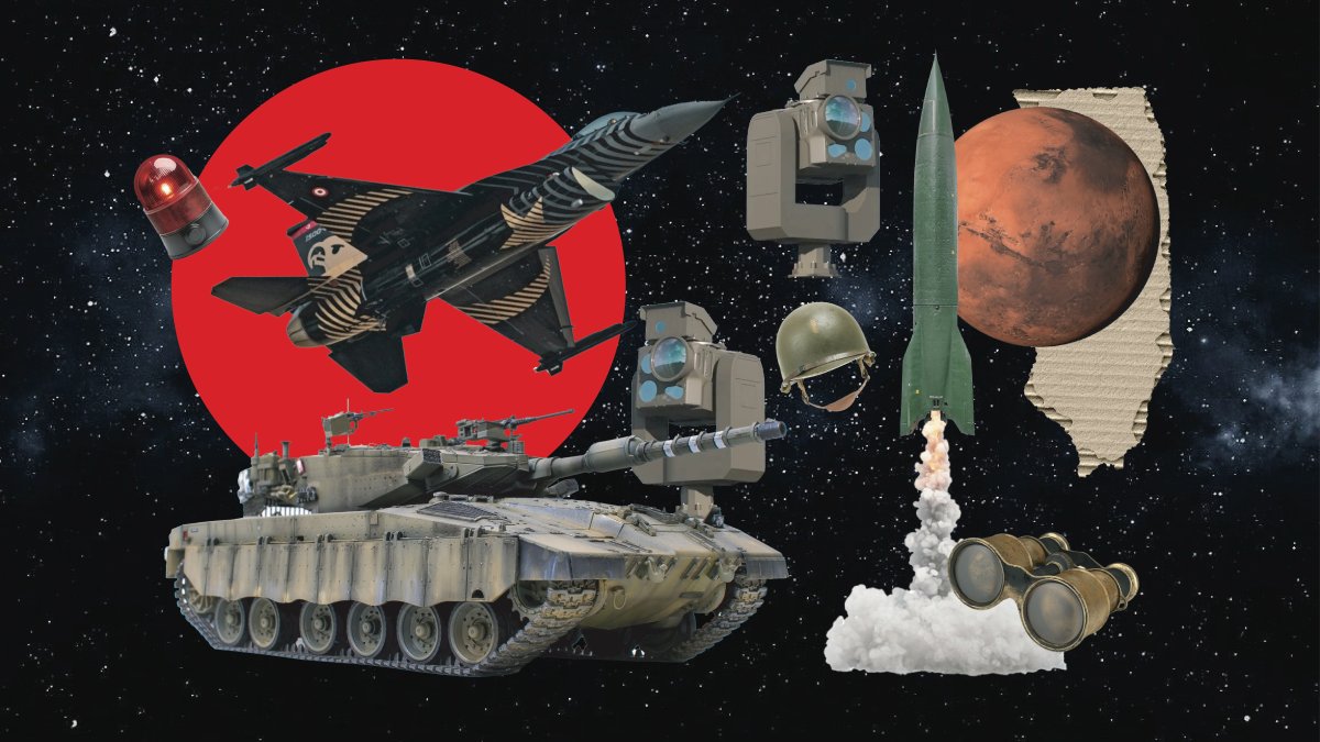 "Infrared detectors integrated into combat platforms such as Altay battle tanks, Bayraktar Kızılelma UCAVs and the Steel Dome air defense system can significantly enhance night vision and target detection capabilities in challenging weather conditions." (Illustration by Daily Sabah's designer Nizam Arslan)