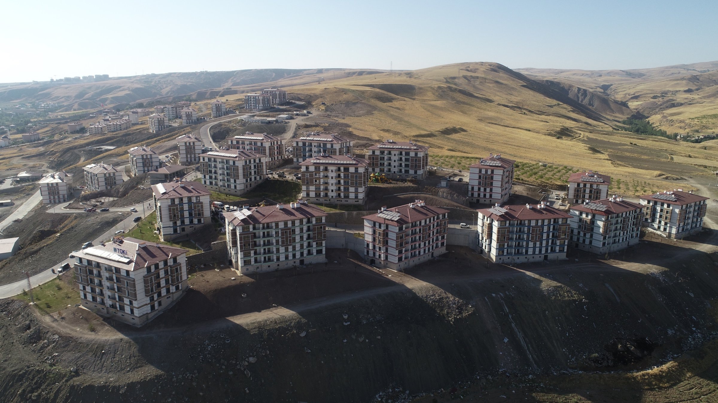 The newly built apartments for Ahıska Turkic families, Ahlat, Bitlis, Türkiye, Aug. 22, 2026. (AA Photo)