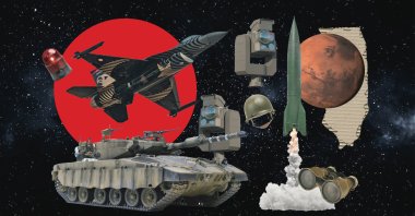"Infrared detectors integrated into combat platforms such as Altay battle tanks, Bayraktar Kızılelma UCAVs and the Steel Dome air defense system can significantly enhance night vision and target detection capabilities in challenging weather conditions." (Illustration by Daily Sabah's designer Nizam Arslan)
