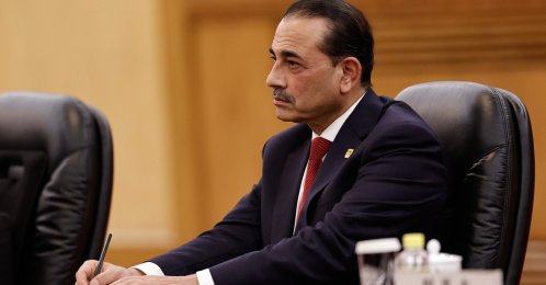 Pakistan's army chief Asim Munir attends a meeting in Beijing, China, May 25, 2026. (AP Photo)