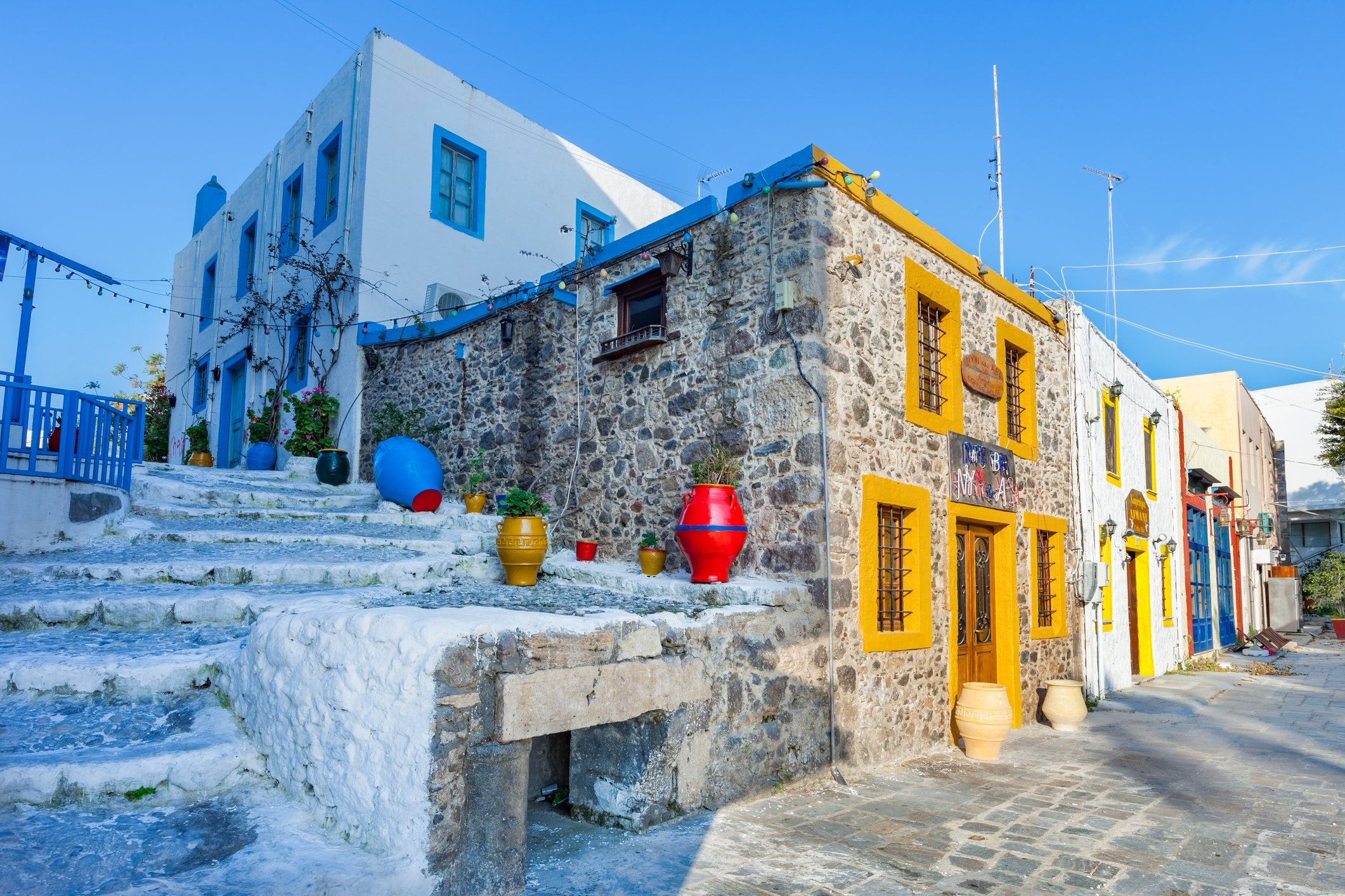 Traditional houses in downtown Kos Town, Greece. (Shutterstock Photo)