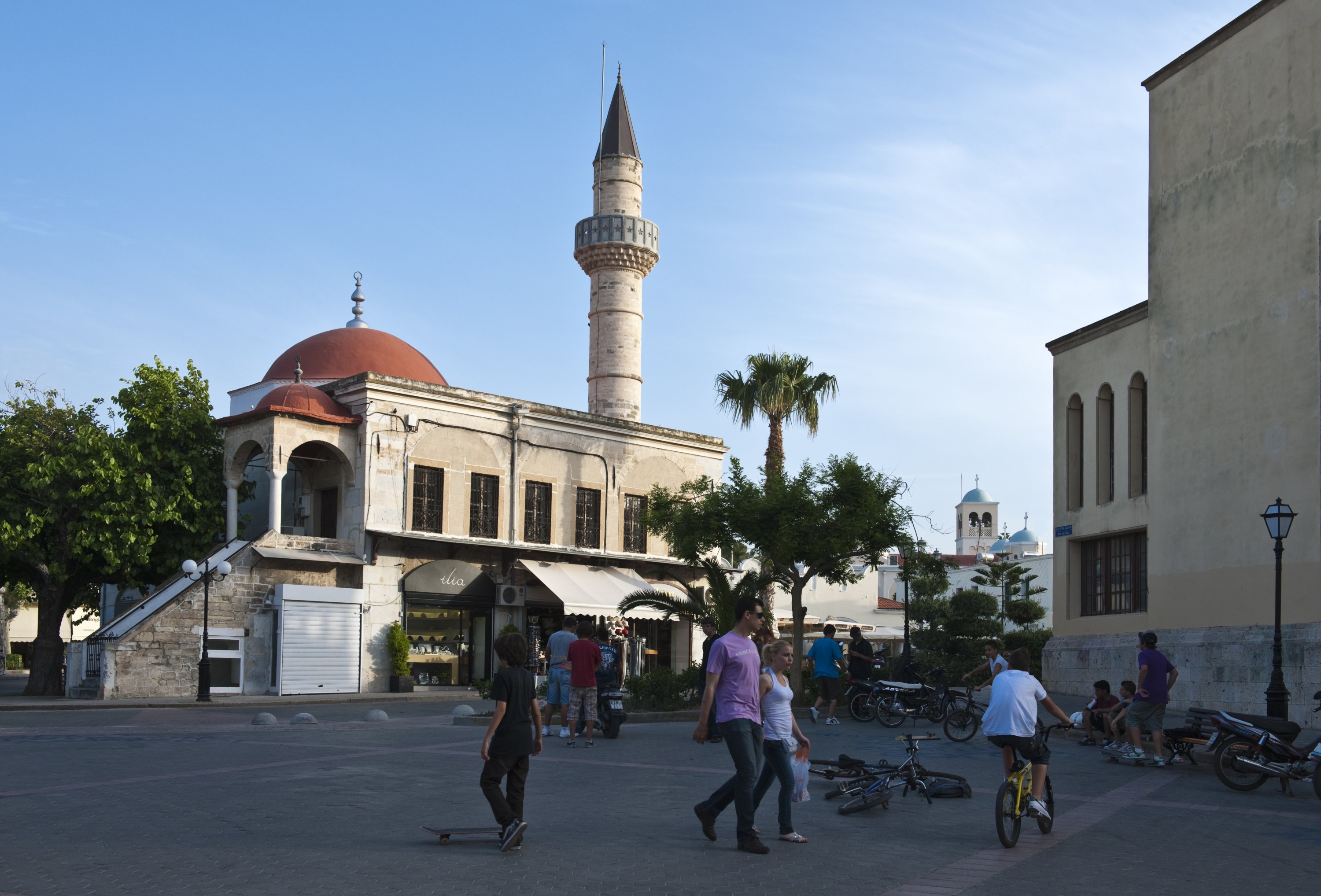 The Defterdar Mosque, Kos, Greece, May 22, 2020. (Getty Images Photo)