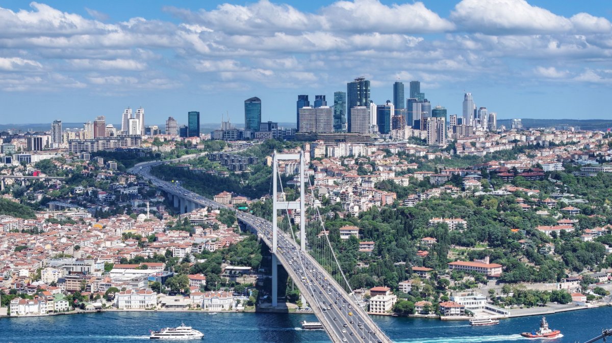 A view of the business and financial district of Levent on Istanbul's European side, Türkiye, July 30, 2026. (AA Photo)