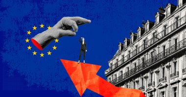 "The value of governments is sometimes judged throughout the procedures that determine whether legitimate travel can actually take place." (Illustration by Daily Sabah's Buğra Çakmak)
