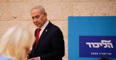 Israeli Prime Minister Benjamin Netanyahu casts his ballot in his Likud party primary elections ahead of Israel's general election in October, Jerusalem, Israel, Aug. 17, 2026. (AP Photo)