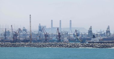 This photograph shows the port of Jorf Lasfar, south of El Jadida, Morocco, July 1, 2026. (AFP Photo)