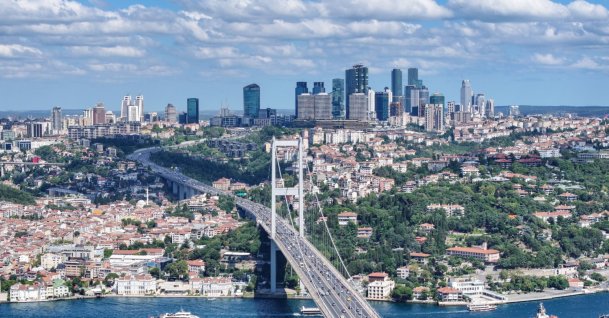 A view of the business and financial district of Levent on Istanbul's European side, Türkiye, July 30, 2026. (AA Photo)