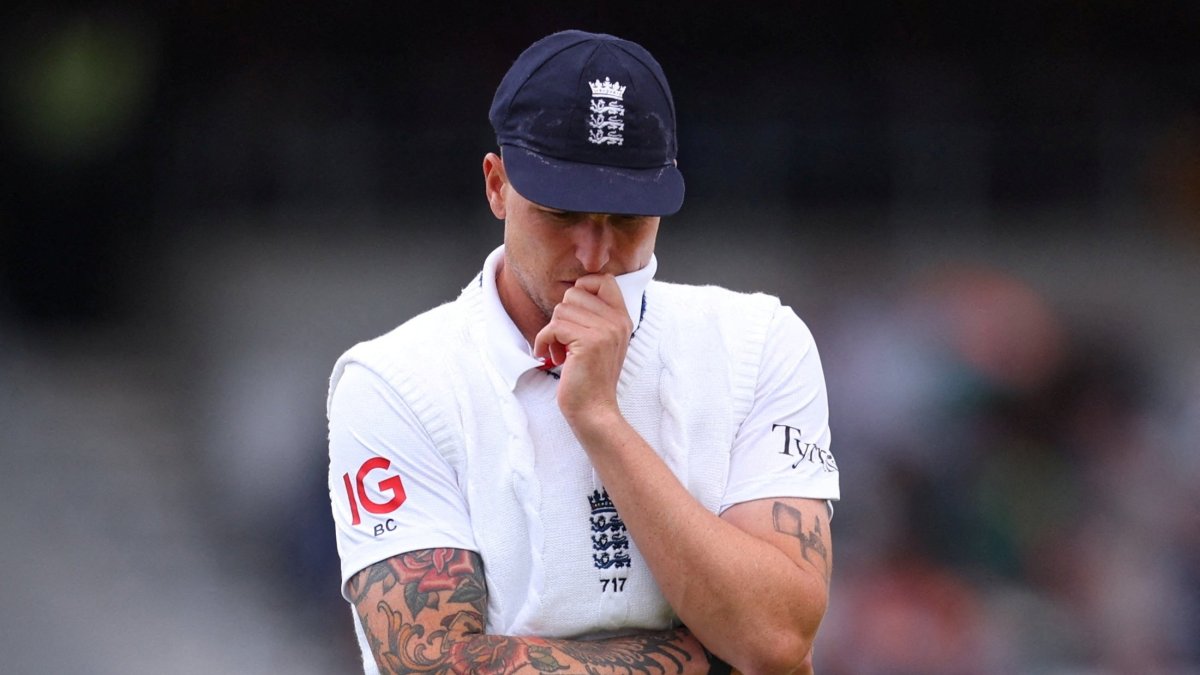 England’s Brydon Carse reacts during the International Test Match Series match against India, Leeds, U.K., June 23, 2025. (Reuters Photo)