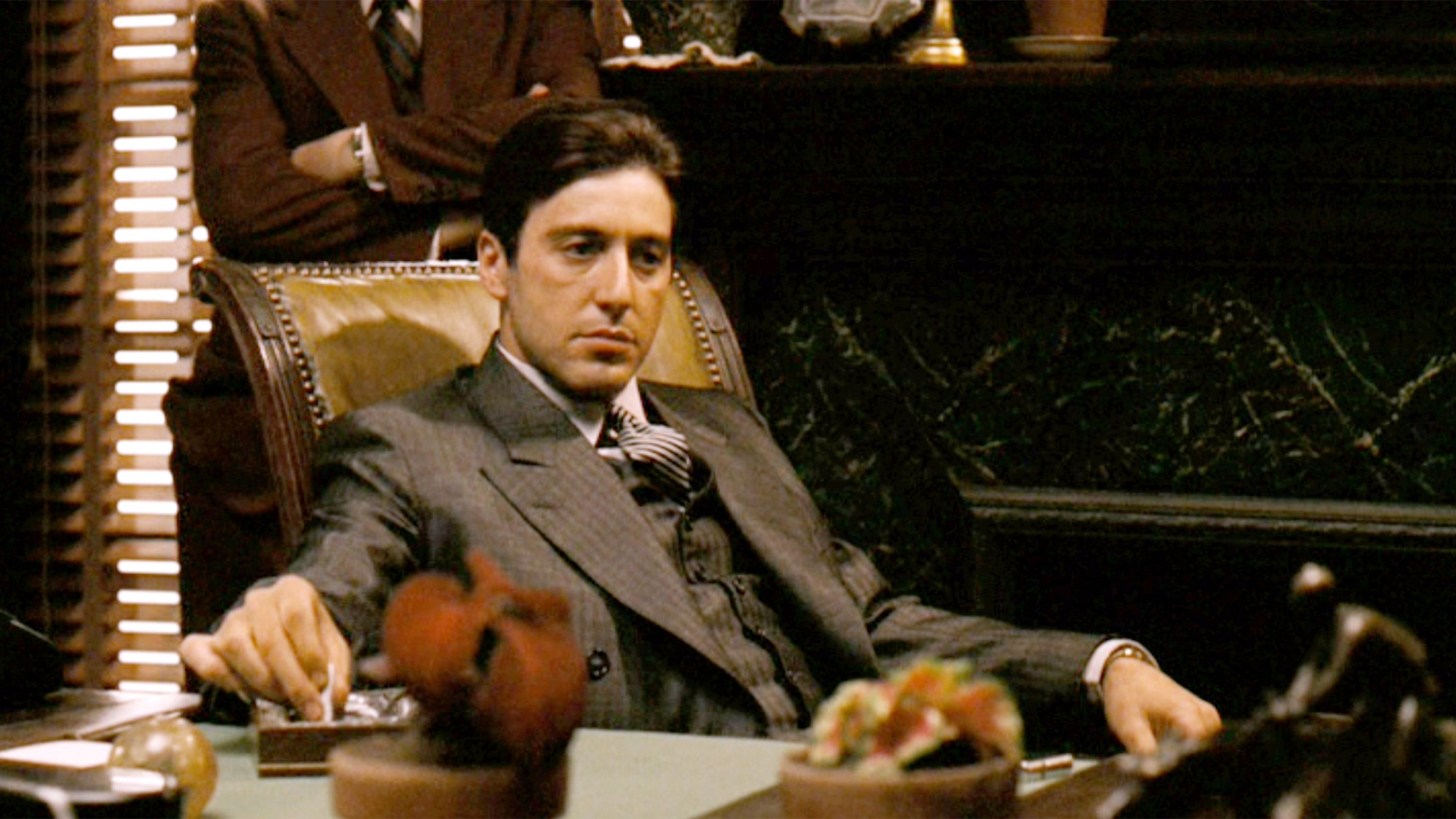 Al Pacino as Michael Corleone in "The Godfather," the movie based on the novel by Mario Puzo, directed by Francis Ford Coppola, released in 1972. (Getty Images Photo)