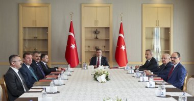 The Monitoring and Evaluation Board, established under the Law on Strengthening National Solidarity and Social Integration, meets under the chairpersonship of Vice President Cevdet Yılmaz, Aug. 24, 2026. (AA Photo)