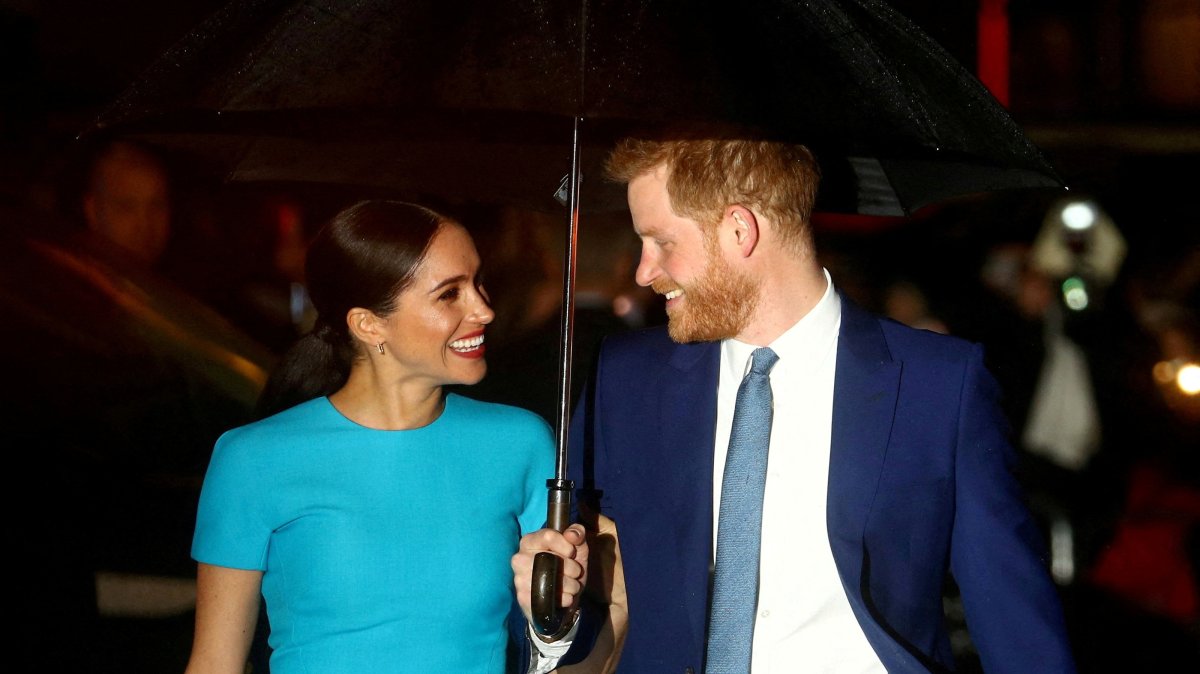 Britain's Prince Harry and his wife Meghan, Duchess of Sussex, arrive at the Endeavour Fund Awards, London, Britain, March 5, 2020. (Reuters Photo)