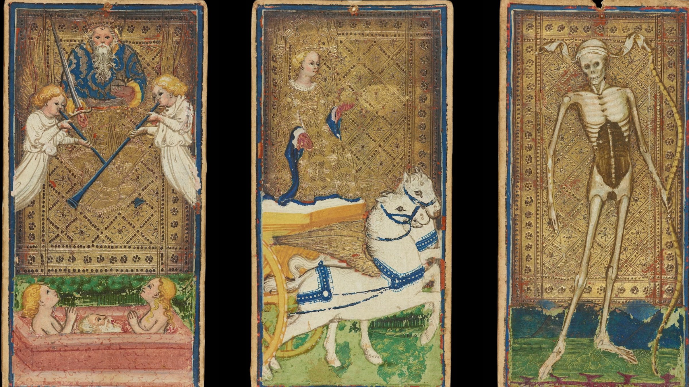 A still from a video of the Morgan Library and Museum’s “Tarot! Renaissance Symbols, Modern Visions” exhibition.
