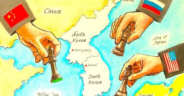 "The Korean Peninsula can no longer be understood simply as Washington and Seoul confronting a Beijing-backed Pyongyang." (Illustration by Erhan Yalvaç)