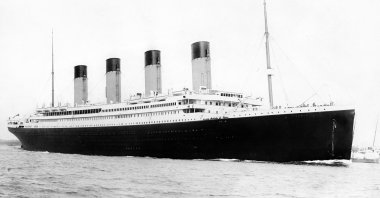 The RMS Titanic departing Southampton, U.K., April 10, 1912. (Getty Images Photo)