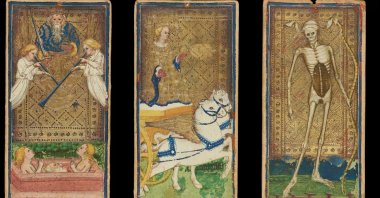 A still from a video of the Morgan Library and Museum’s “Tarot! Renaissance Symbols, Modern Visions” exhibition.
