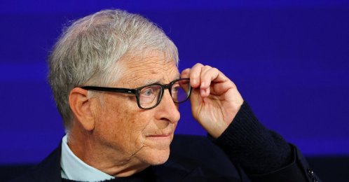  Bill Gates attends the 56th annual World Economic Forum (WEF) meeting in Davos, Switzerland, Jan. 21, 2026. (Reuters Photo)