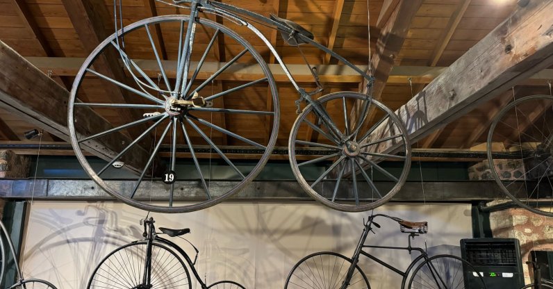 A selection of historic bicycles showcases the evolution of two-wheeled transportation at the Rahmi M. Koç Museum, Istanbul, Türkiye, Aug. 24, 2026. (AA Photo)