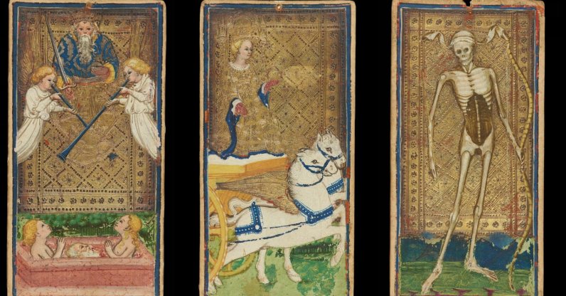 A still from a video of the Morgan Library and Museum’s “Tarot! Renaissance Symbols, Modern Visions” exhibition.