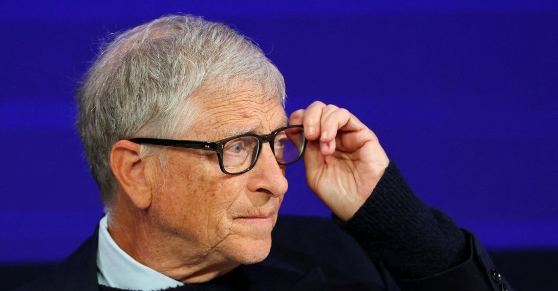  Bill Gates attends the 56th annual World Economic Forum (WEF) meeting in Davos, Switzerland, Jan. 21, 2026. (Reuters Photo)