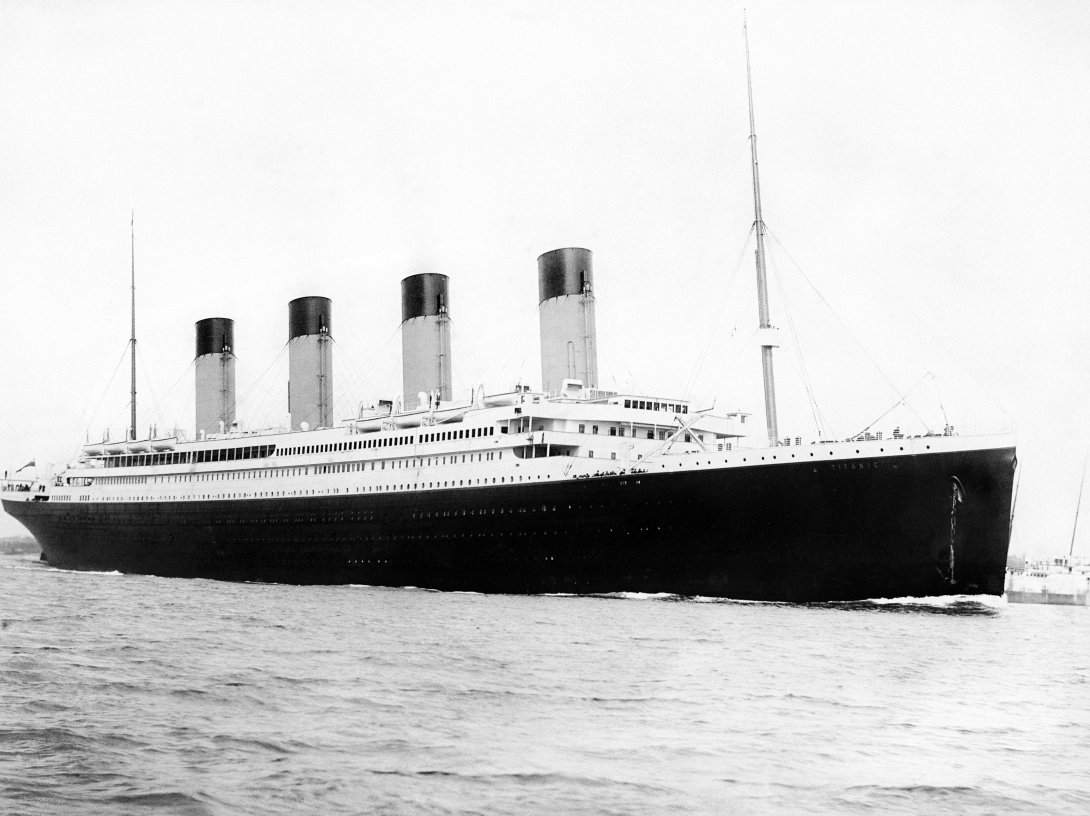The RMS Titanic departing Southampton, U.K., April 10, 1912. (Getty Images Photo)