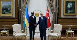 President Recep Tayyip Erdoğan, Rwanda's President Paul Kagame meet in Ankara, Jan. 23, 2025. (DHA File Photo)