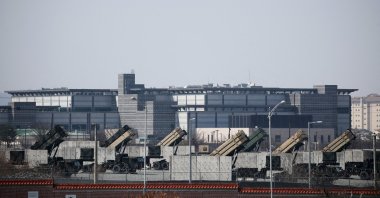 U.S. Patriot missile defense systems at a U.S. Army base in Pyeongtaek, South Korea, March 10, 2026. (Reuters File Photo)