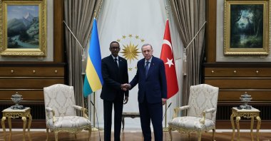 President Recep Tayyip Erdoğan, Rwanda's President Paul Kagame meet in Ankara, Jan. 23, 2025. (DHA File Photo)