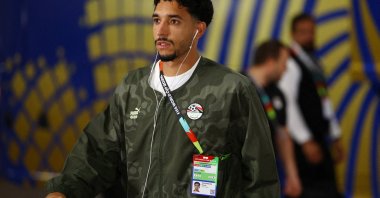 Egypt's Omar Marmoush arrives at the stadium ahead of the  FIFA World Cup 2026 round of 32 match between Australia and Egypt at Dallas Stadium, Texas, U.S., July 3, 2026 (Reuters Photo)