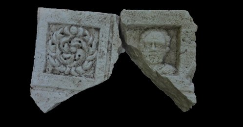 Archaeologists uncover the monumental Heracles Gate during excavations along B Street in the ancient city of Side, Antalya province, southern Türkiye, Aug. 25, 2026. (AA Photo)
