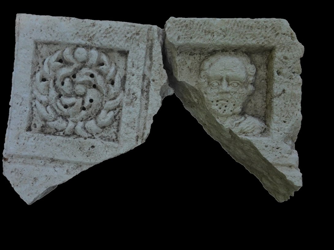 Archaeologists uncover the monumental Heracles Gate during excavations along B Street in the ancient city of Side, Antalya province, southern Türkiye, Aug. 25, 2026. (AA Photo)