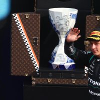 McLaren's British driver Lando Norris celebrates after winning the Formula One Dutch Grand Prix at the Circuit Zandvoort, Netherlands, Aug. 23, 2026. (AA Photo)