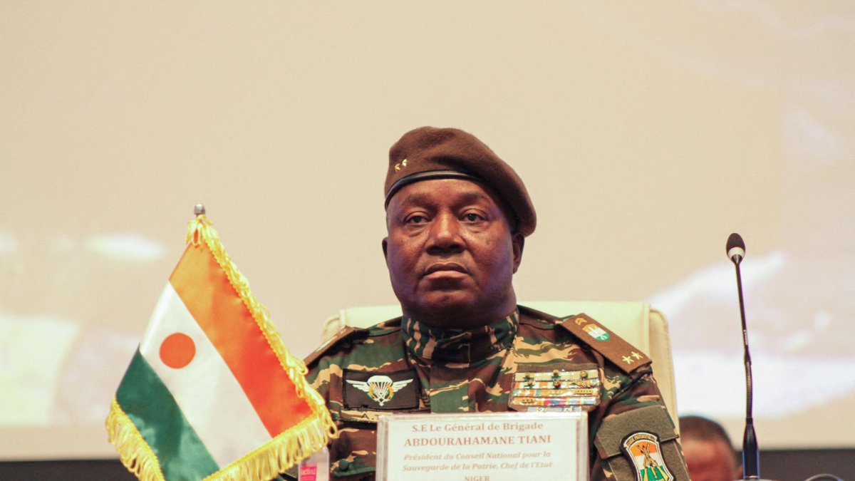 Niger's Junta leader, General Abdourahamane Tiani, attends the first ordinary summit of heads of state and governments of the Alliance of Sahel States (AES), Niamey, Niger, July 6, 2024. (Reuters Photo)