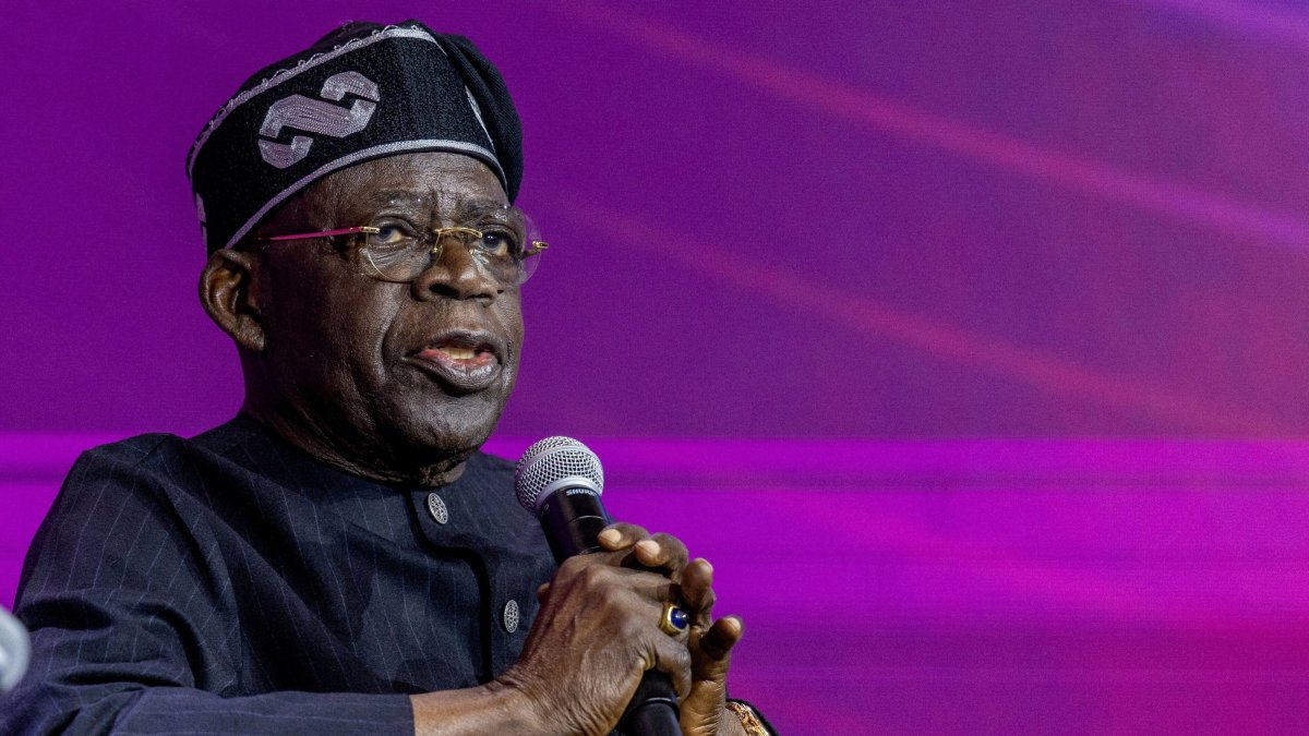 Nigeria's President Bola Tinubu attends a panel discussion during the Africa CEO Forum under the theme "The Scale Imperative: Why Africa Must Embrace Shared Ownership,” at the Kigali Convention Centre, Kigali, Rwanda, May 14, 2026. (Reuters Photo)