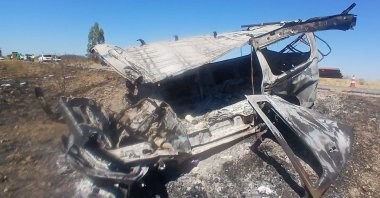This screengrab shows the wreckage after a traffic accident in Zimbabwe.