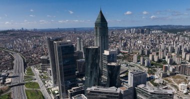 An aerial view of Istanbul Financial Center (IFC), a key financial hub on the Asian side of the city, Istanbul, Türkiye, July 30, 2026. (AA Photo)