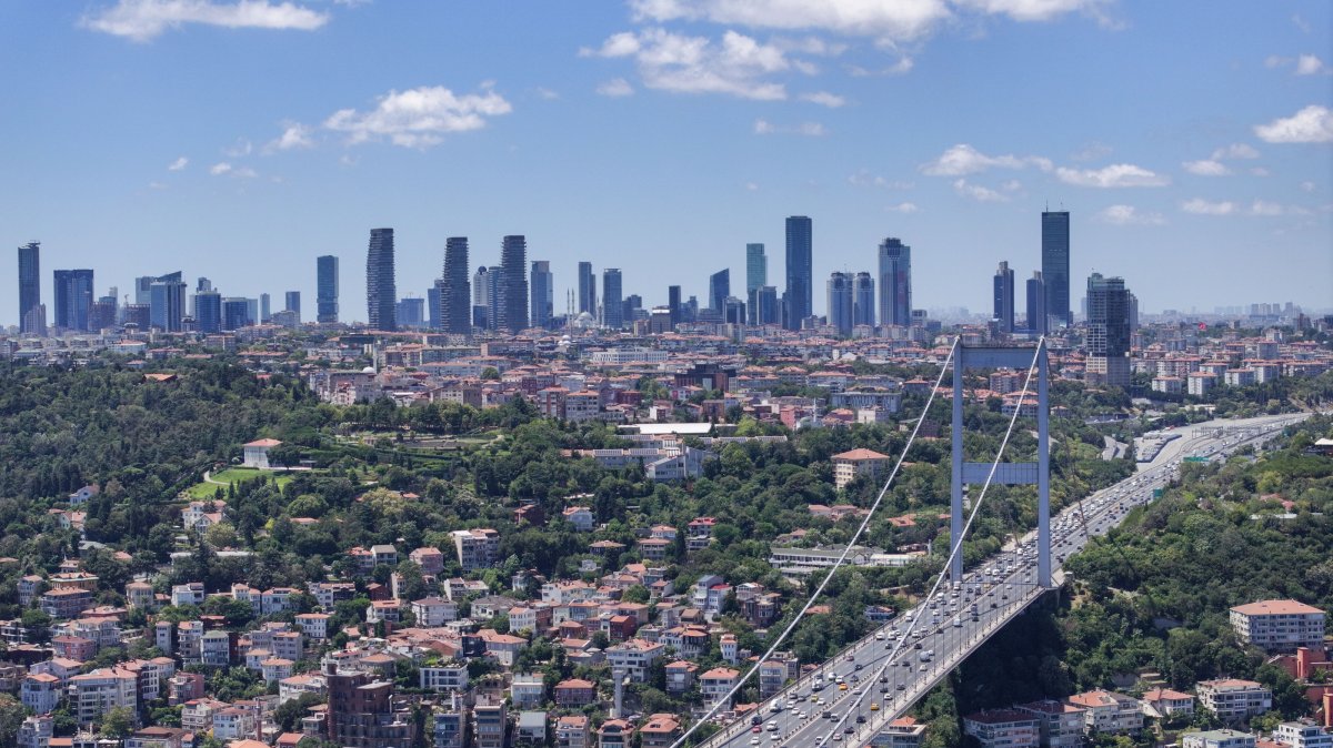 A view of business skyscrapers in Istanbul, Türkiye, July 30, 2026. (AA Photo)